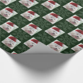 Merry Maltese and Snowflakes kerstcadeaubonen Cadeaupapier (Hoek)