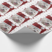 Merry Maltese kerstcadeaurerap Cadeaupapier (Hoek)