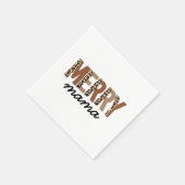 "Merry Mama" Modern kleurenblok Leopard Boho Servet (Hoek)