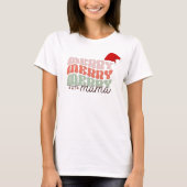  Merry Mama Modern Xmas Retro Vrouwen Moeder T-shirt (Voorkant)