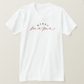 Merry Mama Script-Shirt voor kerstmis T-shirt (Design voorkant)