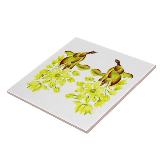 'Merry Maples' op een keramische Tegel (I) Tegeltje (Zijkant)