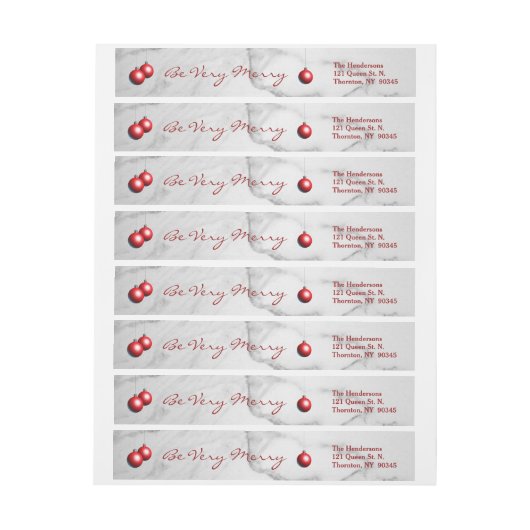 Merry Marble Holiday Return Label (Vel)