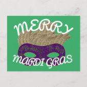 Merry Mardi Gras Briefkaart (Voorkant)