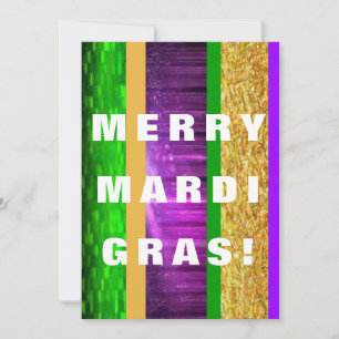 Merry Mardi Gras Feestdagenkaart
