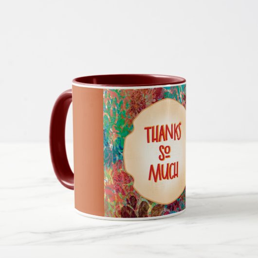 Merry Marigold Autumn Gratitude Latte Mug Mok (Voorkant links)