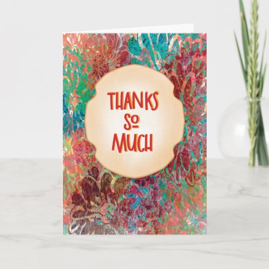 Merry Marigold – Thanks So Much Greeting Card Kaart (Voorkant)