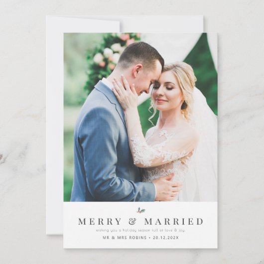 MERRY & MARRIED | Aankondiging vakantiebruiloft (Voorkant)