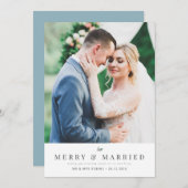 MERRY & MARRIED | Aankondiging vakantiebruiloft (Voorkant / Achterkant)