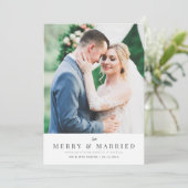 MERRY & MARRIED | Aankondiging vakantiebruiloft (Staand voorkant)