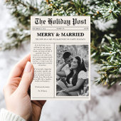 Merry & Married Christmas Nieuwsblad Feestdagenkaart