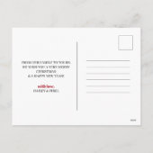 Merry & Married Christmas Passen getrouwd Fotocoll Feestdagenkaart (Achterkant)