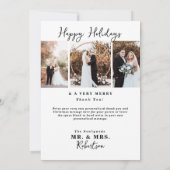 Merry & Married Dubbelzijdig Afbeelding Bedankt Kaart (Achterkant)