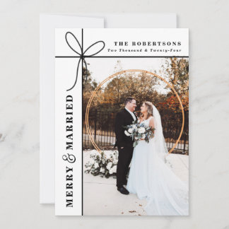 Merry & Married Dubbelzijdig Afbeelding Bedankt Kaart