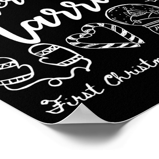 Merry Married First Christmas As Mr And Mrs 2025 N Poster (Hoek)