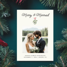 Merry & Married Gepersonaliseerde Pas getrouwd bru