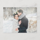 Merry & Married Newly Weds Eerste Kerstfoto Briefkaart (Voorkant)