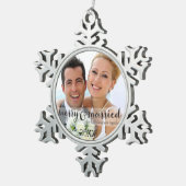 Merry & Married Ons eerste kerst Ornament (Rechts)