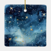 Merry & Married Pas getrouwd Paar Foto Kerst Keramisch Ornament (Achterkant)