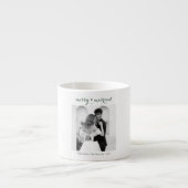 Merry & Married - Personalized Newlywed Christmas Espresso Kop (Voorkant)