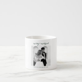 Merry & Married - Personalized Newlywed Christmas  Espresso Kop