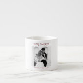 Merry & Married - Personalized Newlywed Christmas Espresso Kop (Voorkant)