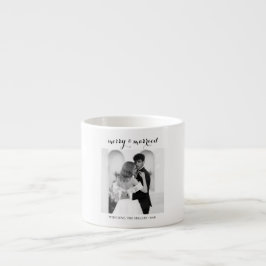 Merry & Married - Personalized Newlywed Christmas  Espresso Kop