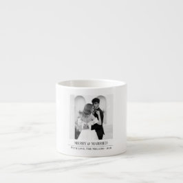 Merry & Married - Personalized Newlywed Christmas  Espresso Kop