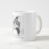 Merry & Married - Personalized Newlywed Christmas Grote Koffiekop (Voorkant rechts)