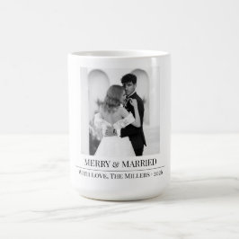 Merry & Married - Personalized Newlywed Christmas  Koffiemok