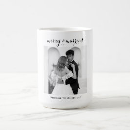 Merry & Married - Personalized Newlywed Christmas  Koffiemok