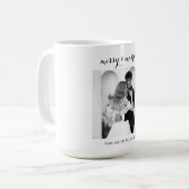 Merry & Married - Personalized Newlywed Christmas  Koffiemok (Voorkant links)