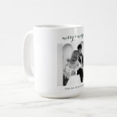 Merry & Married - Personalized Newlywed Christmas  Koffiemok (Voorkant links)
