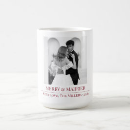 Merry & Married - Personalized Newlywed Christmas  Koffiemok