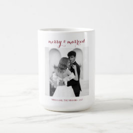 Merry & Married - Personalized Newlywed Christmas  Koffiemok