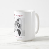 Merry & Married - Personalized Newlywed Christmas  Koffiemok (Voorkant rechts)