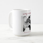 Merry & Married - Personalized Newlywed Christmas  Koffiemok (Voorkant links)