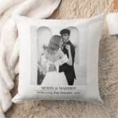 Merry & Married - Personalized Newlywed Christmas Kussen (Deken)
