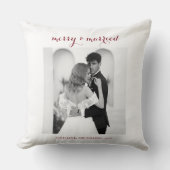 Merry & Married - Personalized Newlywed Christmas  Kussen (Voorkant)