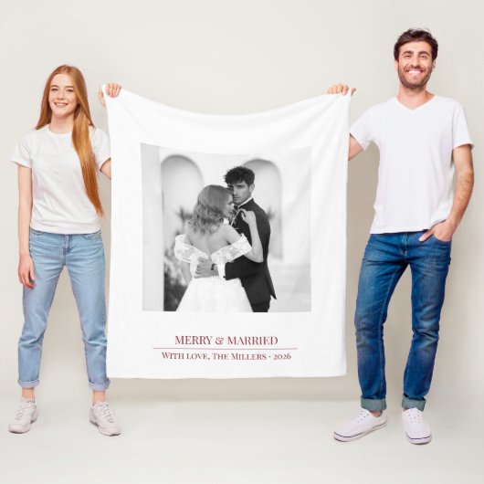 Merry & Married - Persoonlijke Kerstcadeau voor Jo Fleece Deken (In situ)