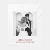 Merry & Married - Persoonlijke Kerstcadeau voor Jo Fleece Deken (Voorkant)