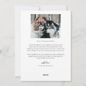 Merry & Married Photo Overlay Text Retro Feestdagenkaart (Achterkant)