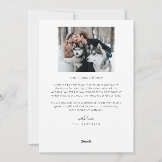 Merry & Married Photo Overlay Text Retro Feestdagenkaart (Achterkant)