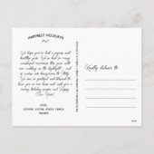 Merry & Married Tartan Plaid Kerstfoto Feestdagenkaart (Achterkant)