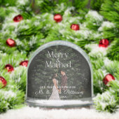 Merry & Married Wedding First Christmas Sneeuwbol (Kerstmis)