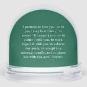 Merry & Married Wedding First Christmas Sneeuwbol (Achterkant)