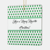 Merry Mawrter-kerstgroen Bryn Mawr Lantern Keramisch Ornament (Links)