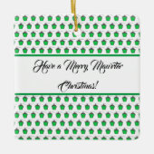 Merry Mawrter-kerstgroen Bryn Mawr Lantern Keramisch Ornament (Voorkant)