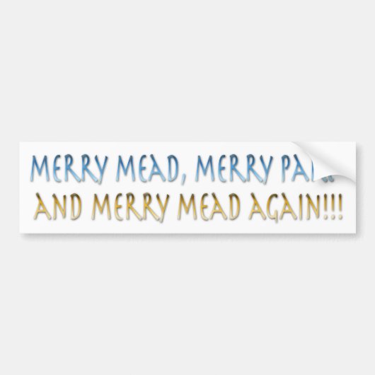 Merry Mead Bumpersticker (Voorkant)
