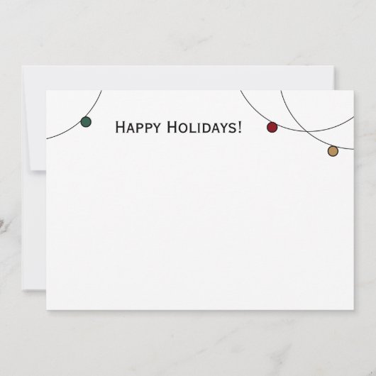 Merry Measure Chemistry Science Erlenmeyer Holiday Feestdagenkaart (Achterkant)